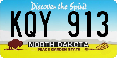 ND license plate KQY913