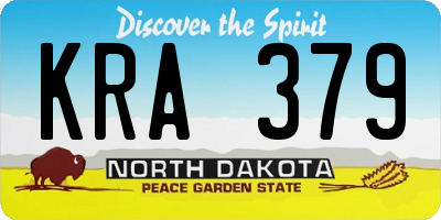 ND license plate KRA379