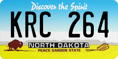 ND license plate KRC264