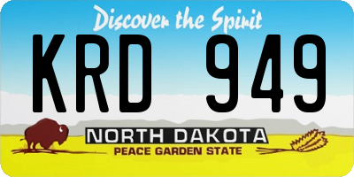 ND license plate KRD949