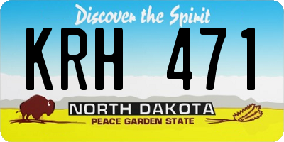 ND license plate KRH471