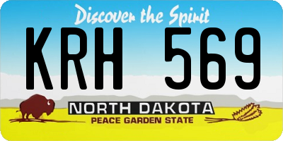 ND license plate KRH569