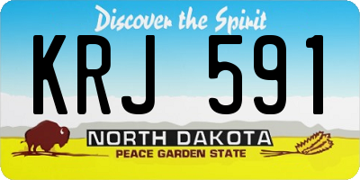 ND license plate KRJ591