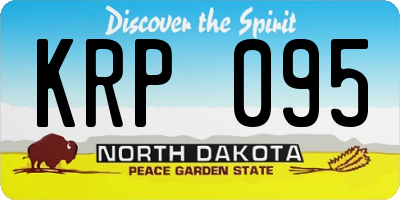 ND license plate KRP095