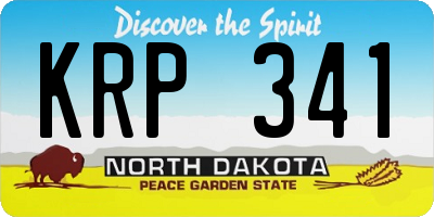 ND license plate KRP341