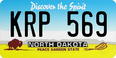 ND license plate KRP569