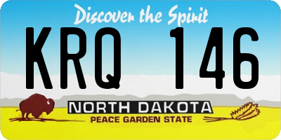 ND license plate KRQ146