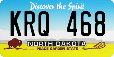 ND license plate KRQ468