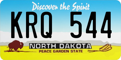 ND license plate KRQ544