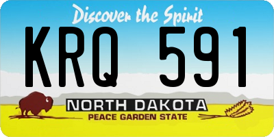 ND license plate KRQ591
