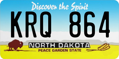 ND license plate KRQ864