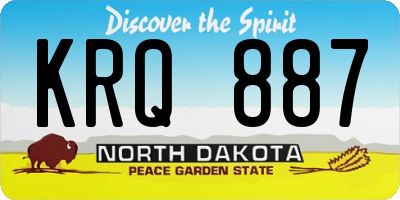 ND license plate KRQ887