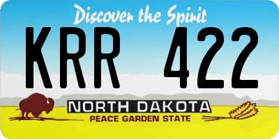 ND license plate KRR422