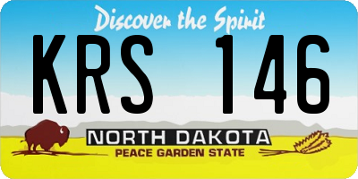 ND license plate KRS146