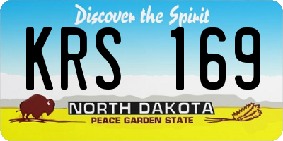 ND license plate KRS169