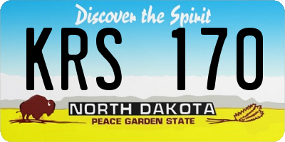 ND license plate KRS170