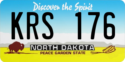 ND license plate KRS176