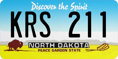 ND license plate KRS211