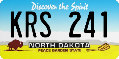 ND license plate KRS241