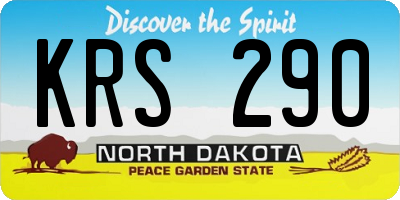 ND license plate KRS290