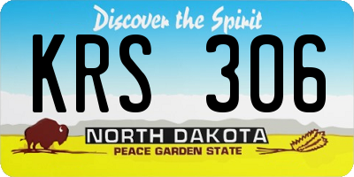 ND license plate KRS306