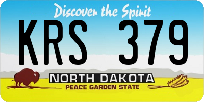 ND license plate KRS379