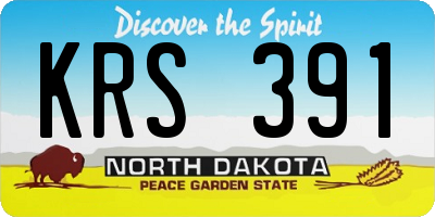 ND license plate KRS391
