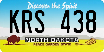 ND license plate KRS438