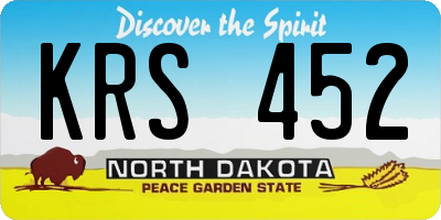 ND license plate KRS452