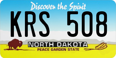 ND license plate KRS508