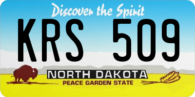ND license plate KRS509