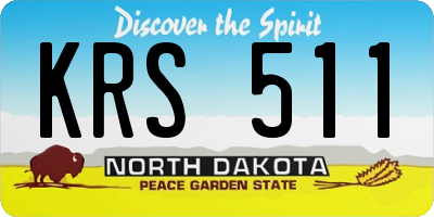 ND license plate KRS511