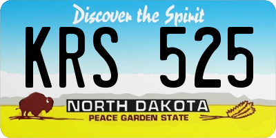 ND license plate KRS525