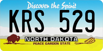 ND license plate KRS529