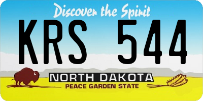 ND license plate KRS544