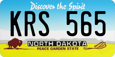 ND license plate KRS565