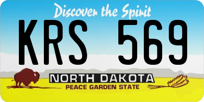 ND license plate KRS569
