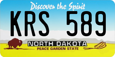 ND license plate KRS589