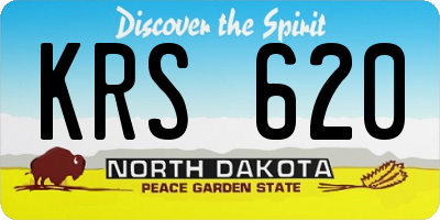 ND license plate KRS620
