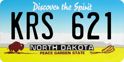 ND license plate KRS621