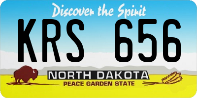 ND license plate KRS656