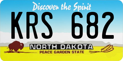 ND license plate KRS682