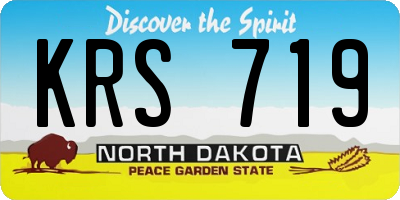 ND license plate KRS719