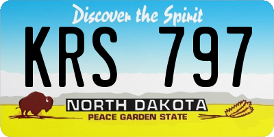 ND license plate KRS797