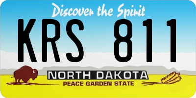 ND license plate KRS811