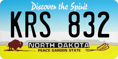ND license plate KRS832