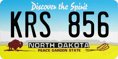 ND license plate KRS856