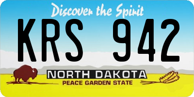 ND license plate KRS942
