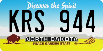 ND license plate KRS944