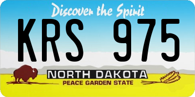 ND license plate KRS975